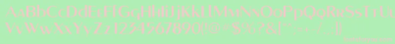 Montereymediumflf Font – Pink Fonts on Green Background