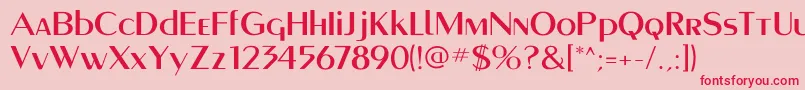 Montereymediumflf Font – Red Fonts on Pink Background
