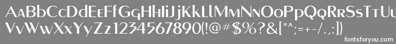 Montereymediumflf Font – White Fonts on Gray Background