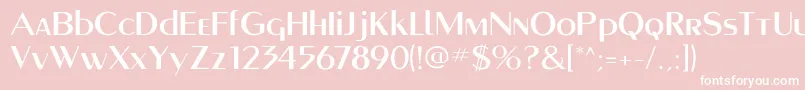 Montereymediumflf Font – White Fonts on Pink Background