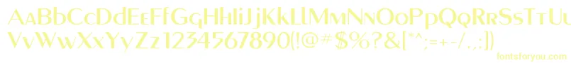 Montereymediumflf Font – Yellow Fonts on White Background