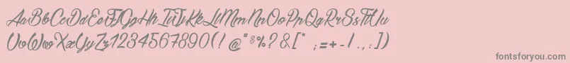 More about BostellaС† Font BostellaС† Font – Gray Fonts on Pink Background