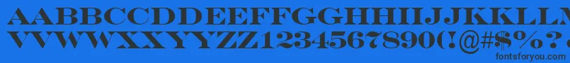 SeriferexptitulBold Font – Black Fonts on Blue Background