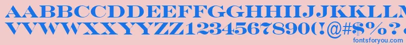 SeriferexptitulBold Font – Blue Fonts on Pink Background