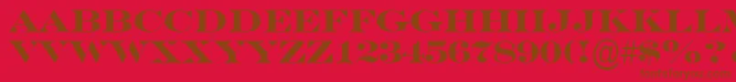 SeriferexptitulBold Font – Brown Fonts on Red Background