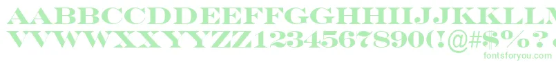 SeriferexptitulBold Font – Green Fonts on White Background