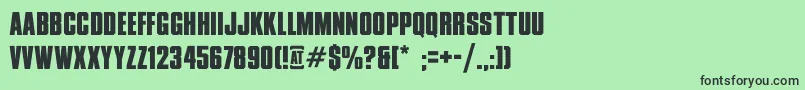 RusxxiiDontMessWithVikings Font – Black Fonts on Green Background
