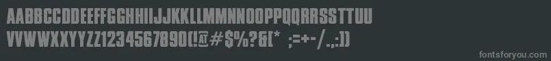 RusxxiiDontMessWithVikings Font – Gray Fonts on Black Background