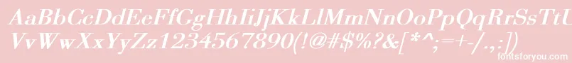 OgilvyBoldItalic Font – White Fonts on Pink Background