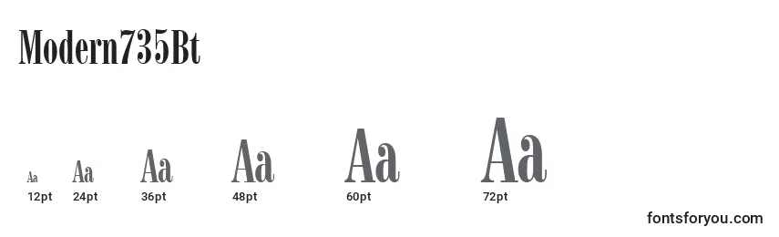 Modern735Bt Font Sizes