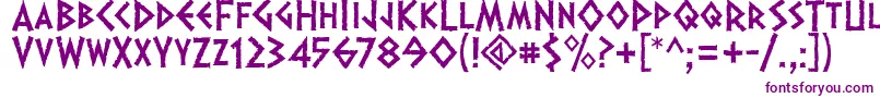 Dalek-Schriftart – Violette Schriften