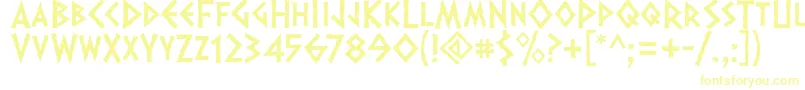 Шрифт Dalek – жёлтые шрифты