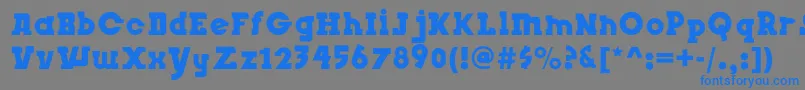 フォントInsightIssue – 灰色の背景に青い文字