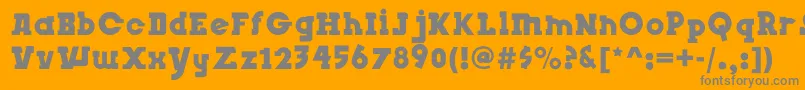 InsightIssue Font – Gray Fonts on Orange Background