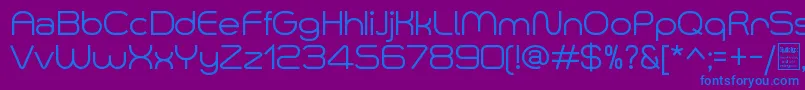 SmushDemo Font – Blue Fonts on Purple Background