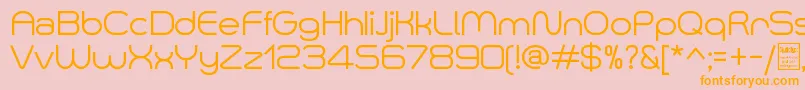 SmushDemo Font – Orange Fonts on Pink Background