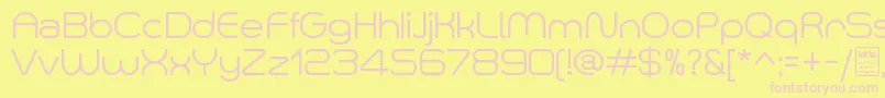 SmushDemo Font – Pink Fonts on Yellow Background