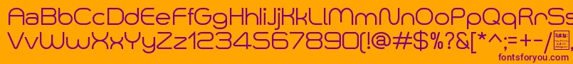 SmushDemo Font – Purple Fonts on Orange Background