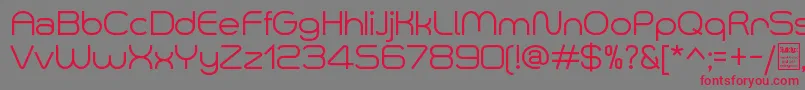 SmushDemo Font – Red Fonts on Gray Background