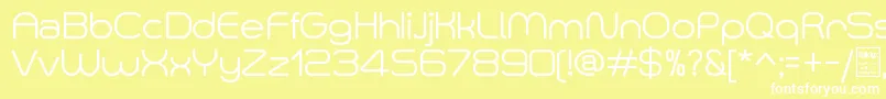 SmushDemo Font – White Fonts on Yellow Background