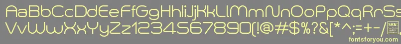 SmushDemo Font – Yellow Fonts on Gray Background