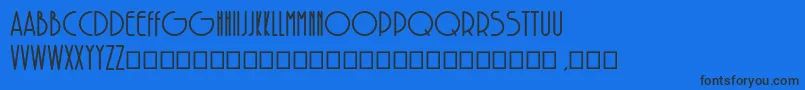 SolarBold Font – Black Fonts on Blue Background