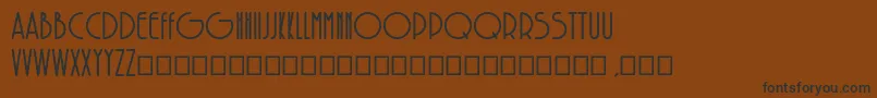 SolarBold Font – Black Fonts on Brown Background