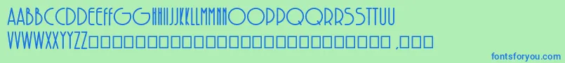 SolarBold Font – Blue Fonts on Green Background