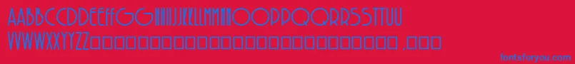 SolarBold Font – Blue Fonts on Red Background