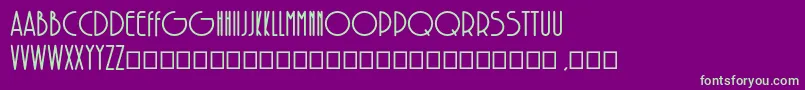 SolarBold Font – Green Fonts on Purple Background