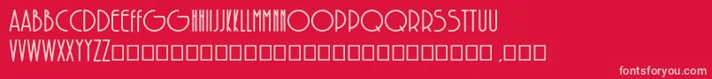 SolarBold Font – Pink Fonts on Red Background