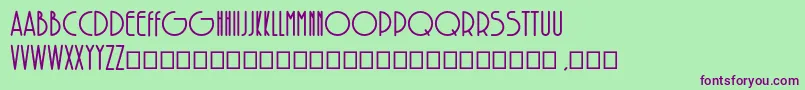 SolarBold Font – Purple Fonts on Green Background