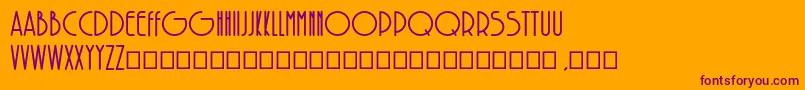 SolarBold-Schriftart – Violette Schriften auf orangefarbenem Hintergrund