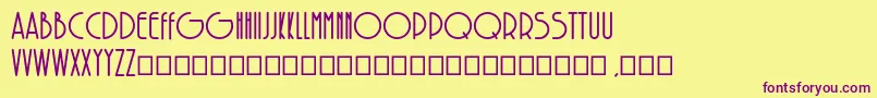 SolarBold Font – Purple Fonts on Yellow Background