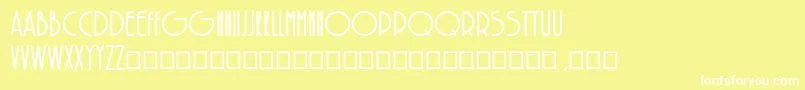 SolarBold Font – White Fonts on Yellow Background