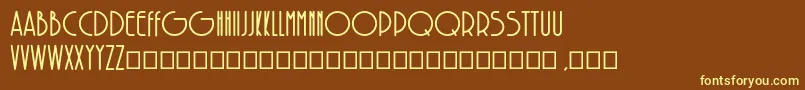 SolarBold Font – Yellow Fonts on Brown Background