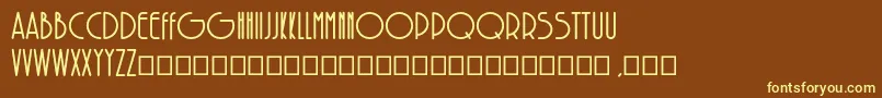 Шрифт SolarBold – жёлтые шрифты на коричневом фоне