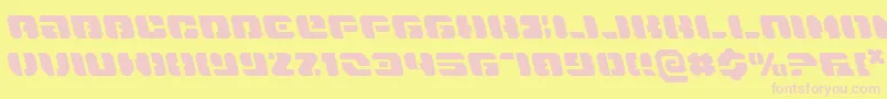 Шрифт Danstargatel – розовые шрифты на жёлтом фоне
