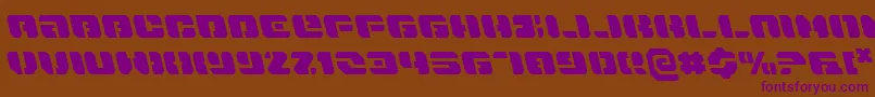 Danstargatel Font – Purple Fonts on Brown Background