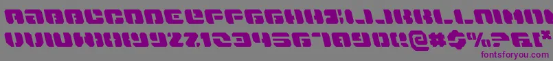Danstargatel-fontti – violetit fontit harmaalla taustalla