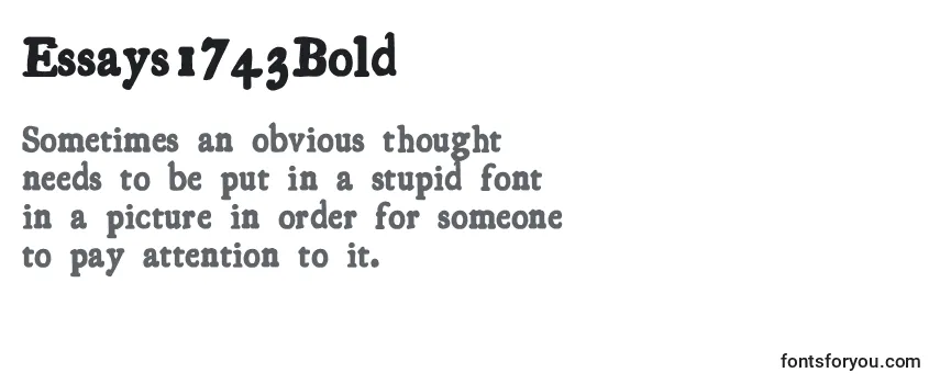 Essays1743Bold Font