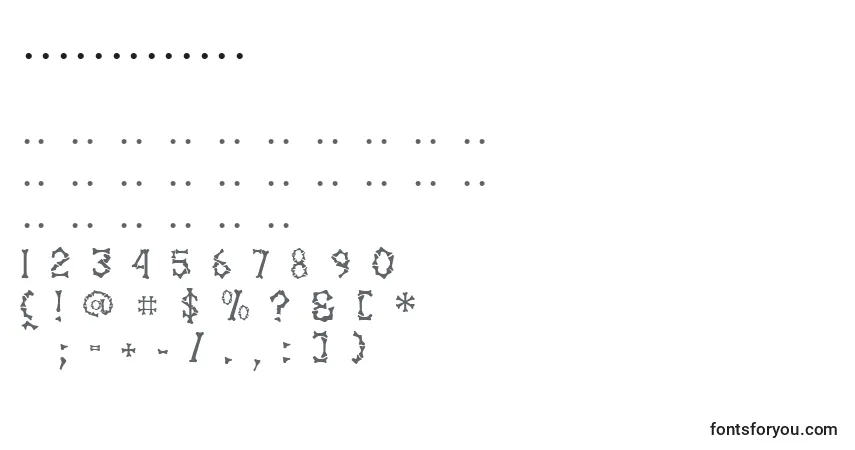 Schriftart SettervkBlack – Alphabet, Zahlen, spezielle Symbole