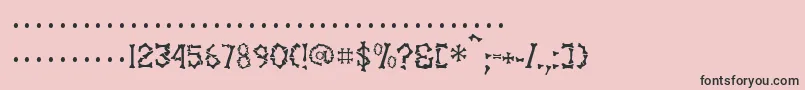 SettervkBlack Font – Black Fonts on Pink Background