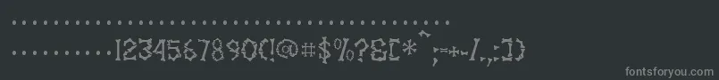 フォントSettervkBlack – 黒い背景に灰色の文字