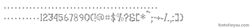 フォントSettervkBlack – 白い背景に灰色の文字