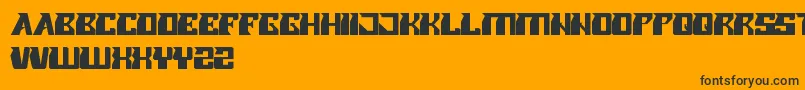 RollerBlade Font – Black Fonts on Orange Background