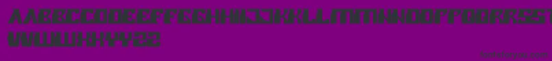 フォントRollerBlade – 紫の背景に黒い文字