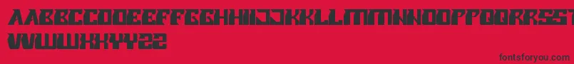 RollerBlade Font – Black Fonts on Red Background