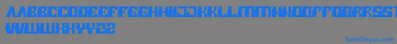 RollerBlade Font – Blue Fonts on Gray Background