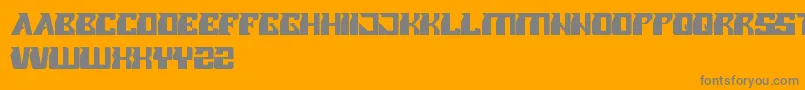 RollerBlade Font – Gray Fonts on Orange Background